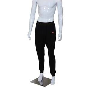 NEW LOVE LOVE TENNIS men's limited sweatpants in black with red stitching